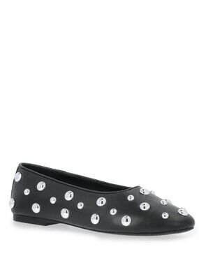 Scoop Women's Studded Faux Leather Ballet Flats